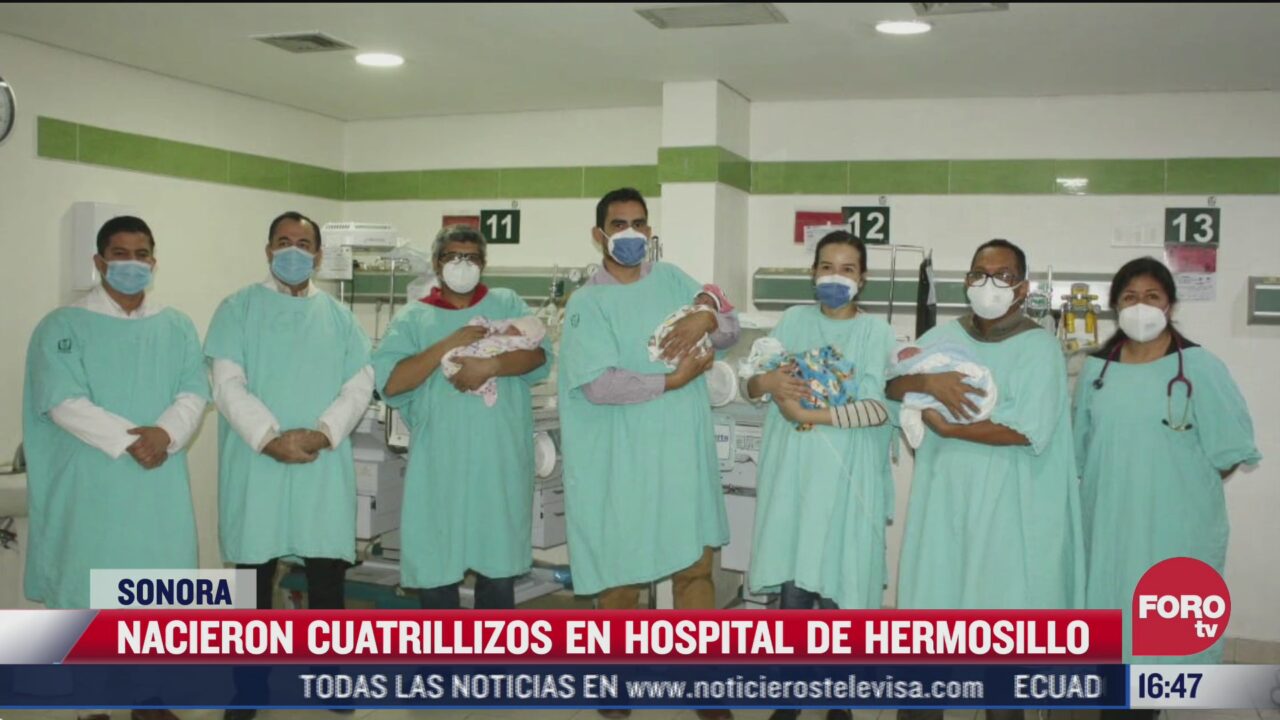 nacen cuatrillizos en hospital de hermosillo