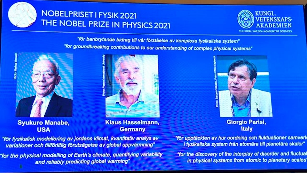 Otorgan el Premio Nobel de Física a las contribuciones para entender los sistemas físicos complejos