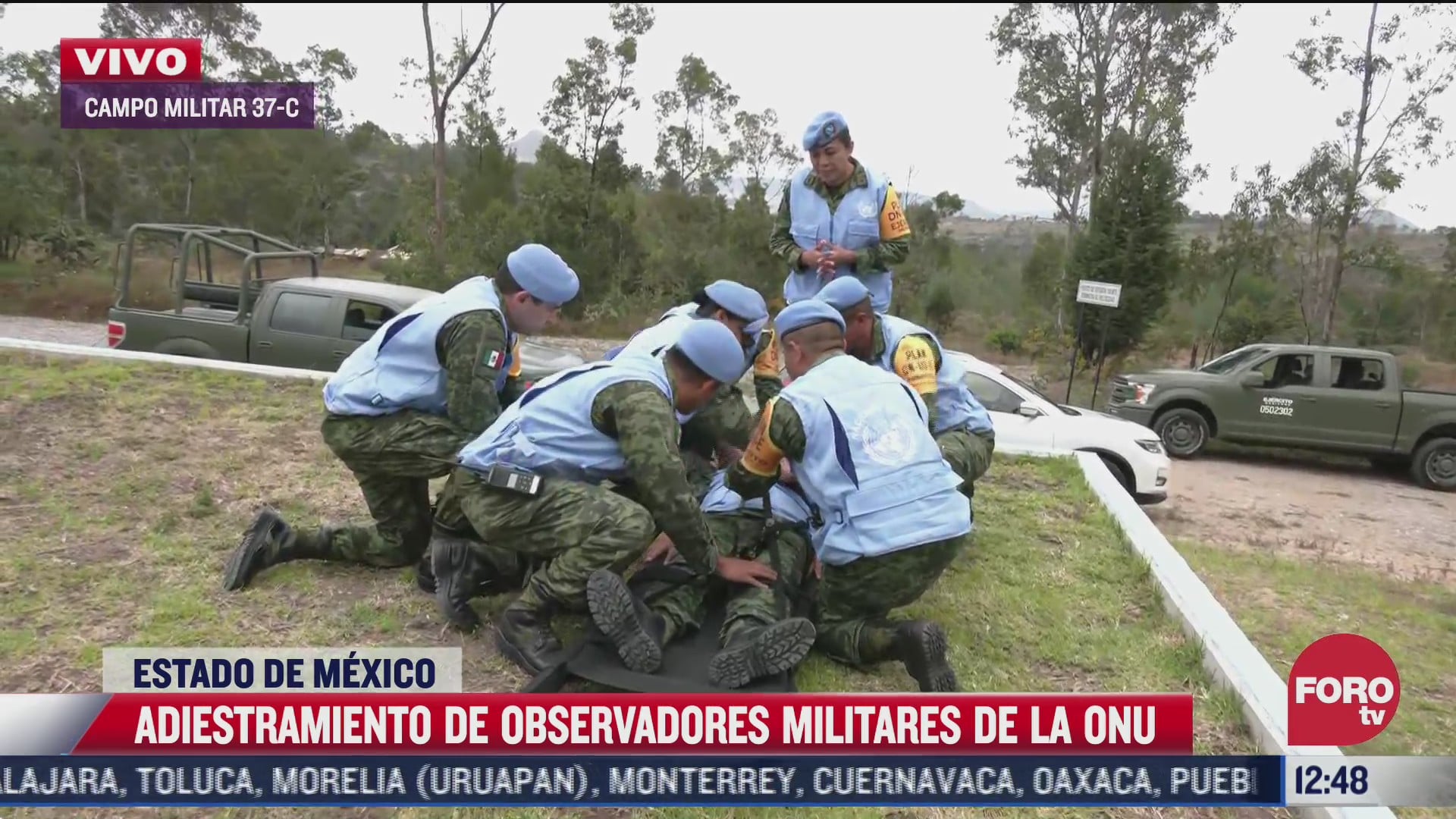 observadores de la onu realizan tareas de adiestramiento con el ejercito mexicano