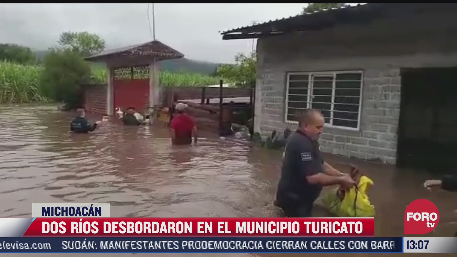 rick deja inundaciones a su paso por turicato michoacan