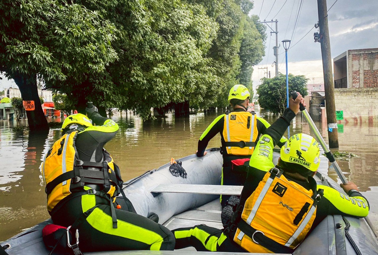 San Juan del Río y Tequisquiapan sufren inundaciones de nuevo