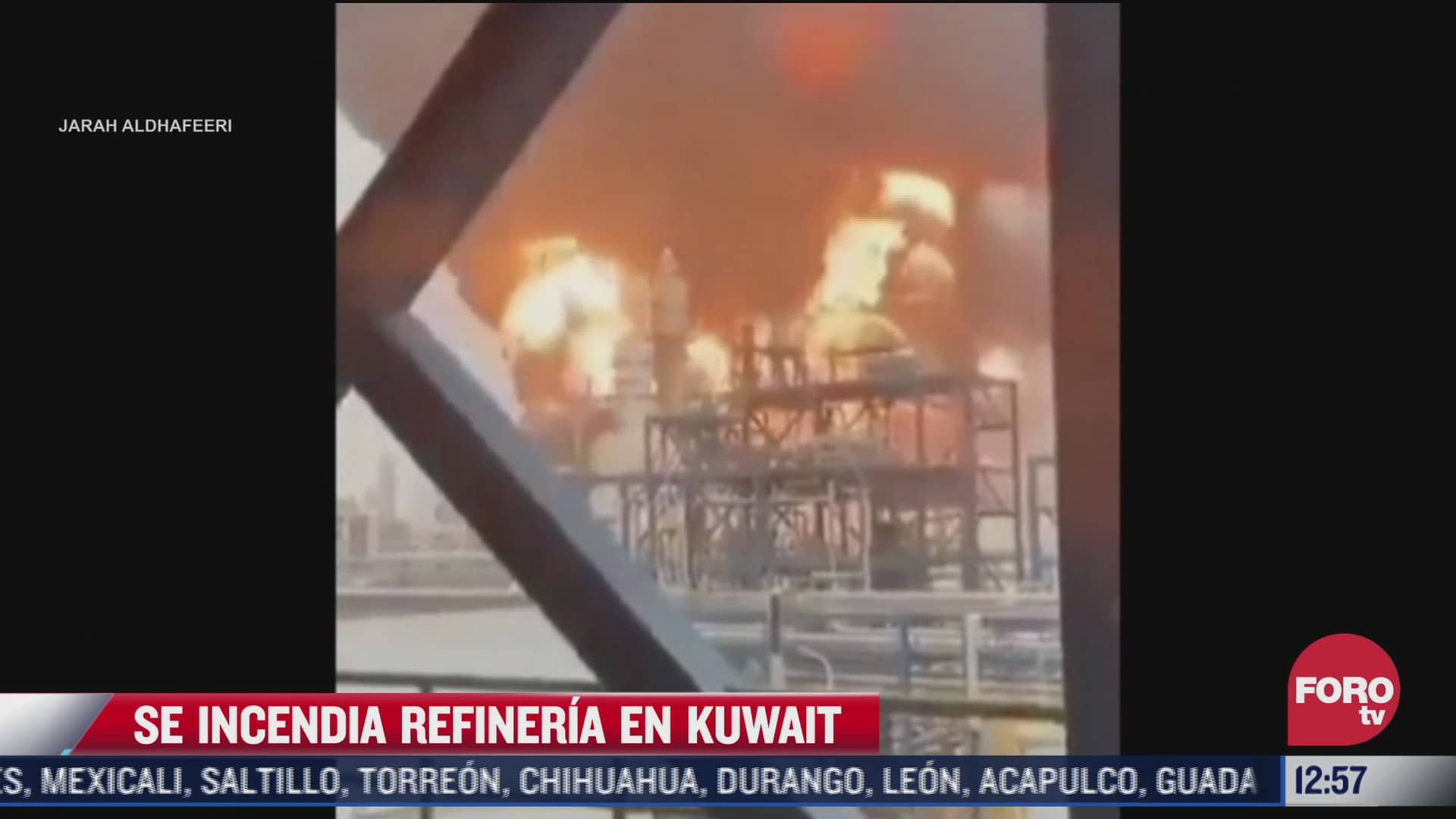 se registra incendio en refineria de kuwait