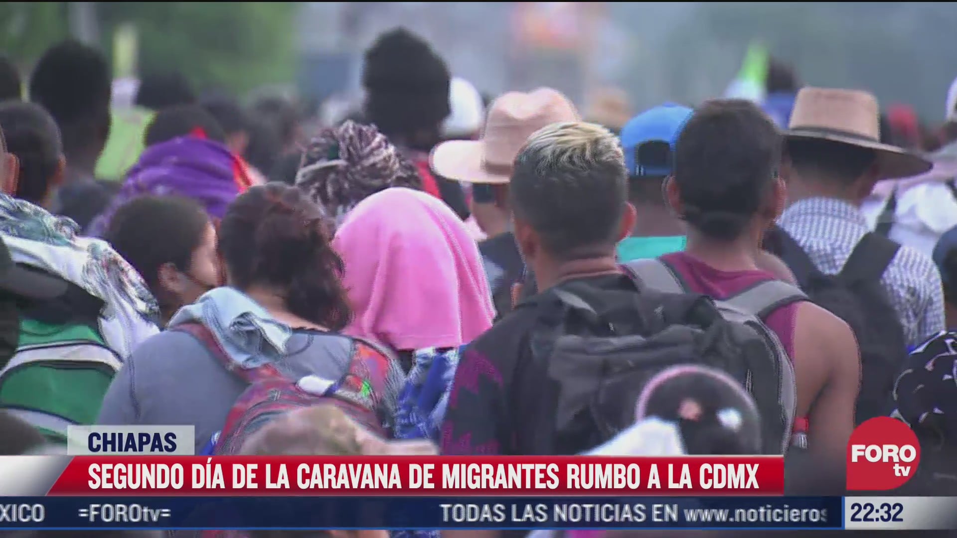 segundo dia de la caravana de migrantes rumbo a la cdmx