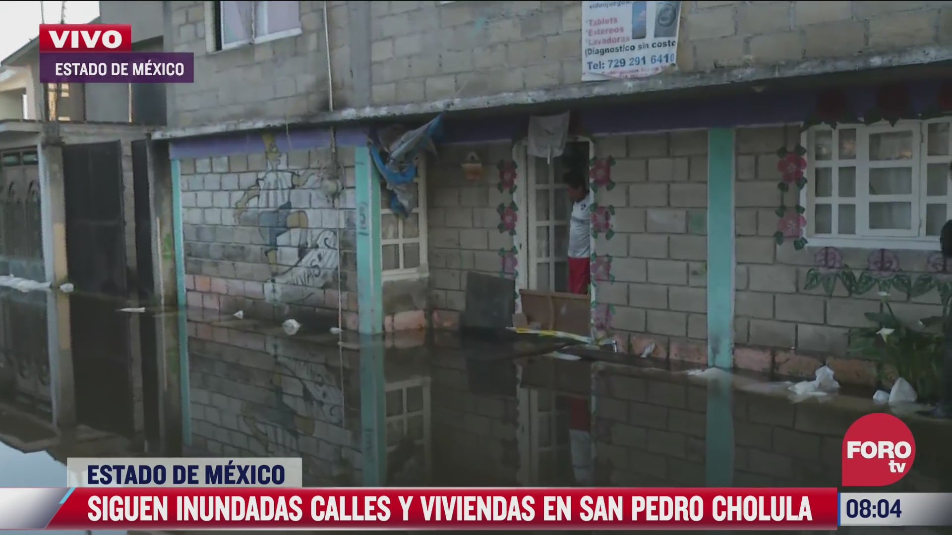 siguen inundadas calles en san pedro cholula estado de mexico