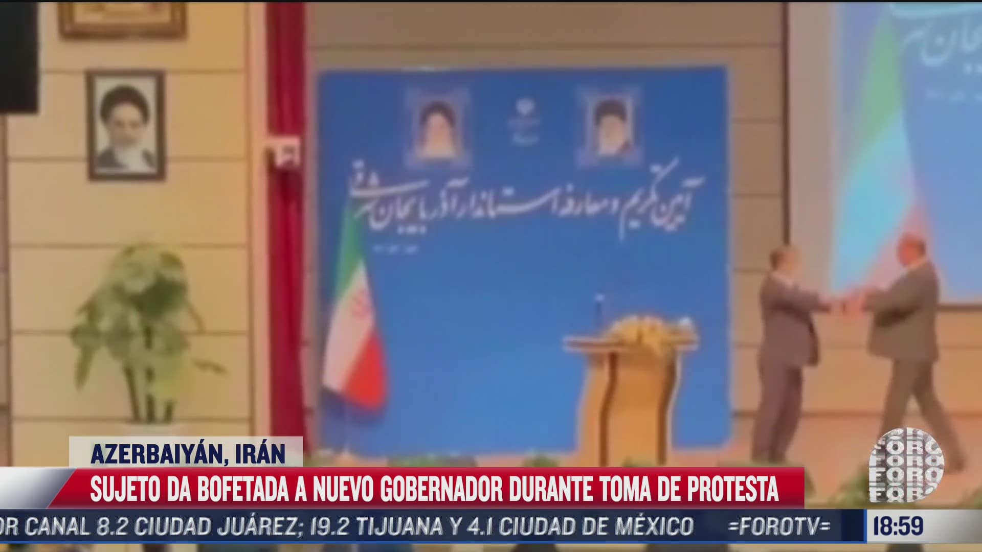 sujeto da bofetada a nuevo gobernador en iran