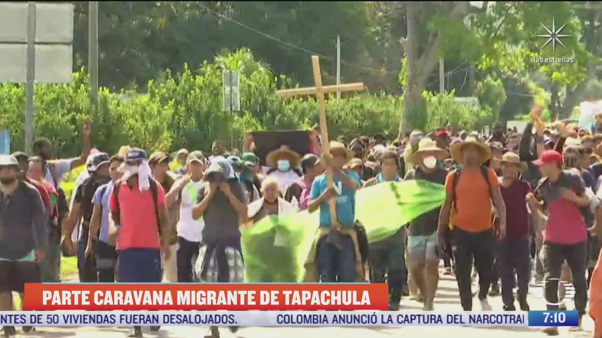 tres mil migrantes avanzan en caravana de chiapas hacia cdmx 250 son ninos