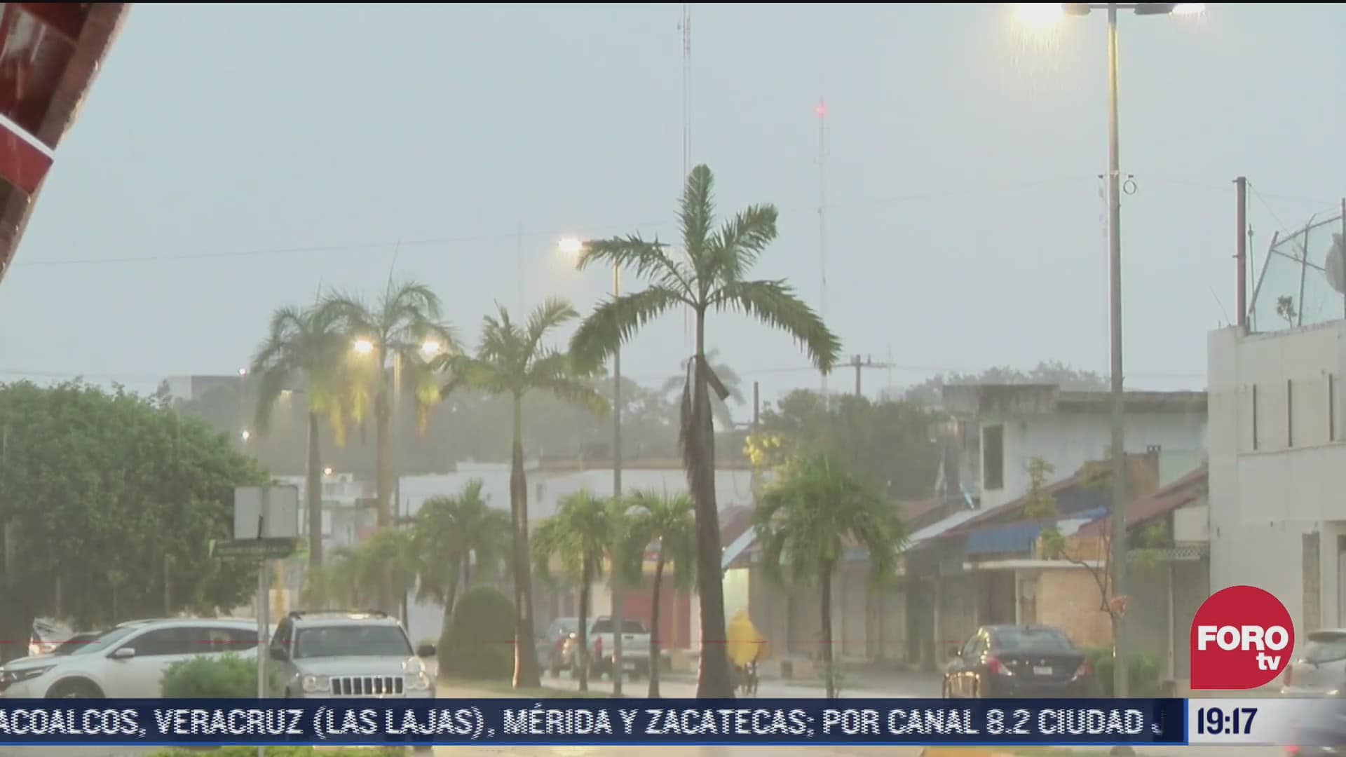 viento y lluvias muy fuertes se registran en el sureste de mexico
