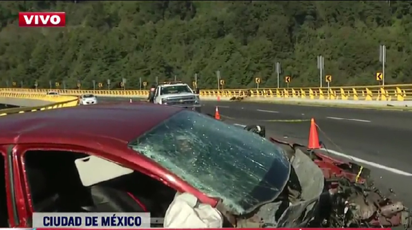 Muere automovilista y su perro tras choque en México-Toluca