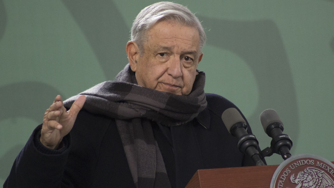 El presidente Andrés Manuel López Obrador en la conferencia de prensa matutina desde Zacatecas