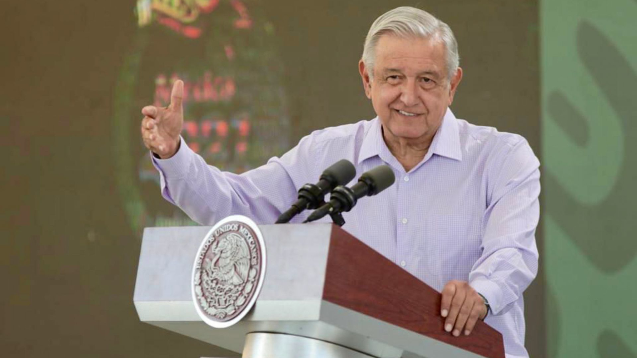 Andrés Manuel López Obrador, Presidente de México, durante la conferencia mañanera desde Colima. Fuente : Cuartoscuro