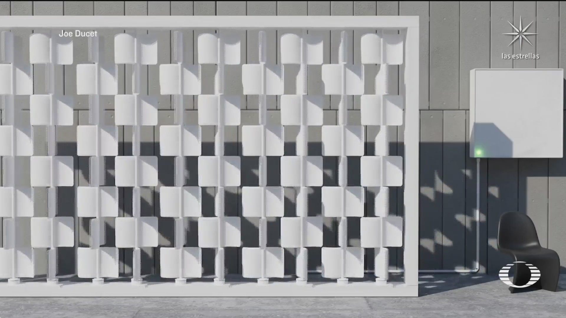 artista neoyorquino crea pared eolica para ahorrar luz