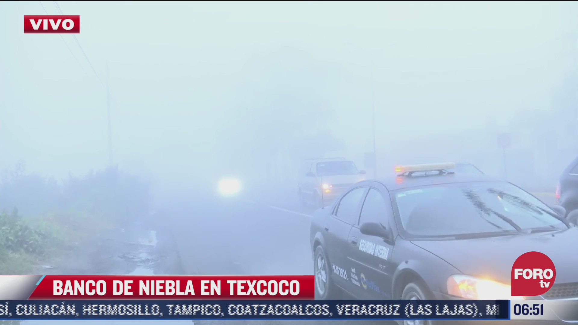 banco de niebla afecta la mexico texcoco