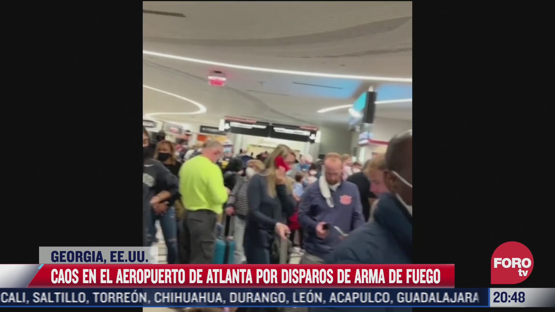 caos en aeropuerto de atlanta por disparos de arma de fuego