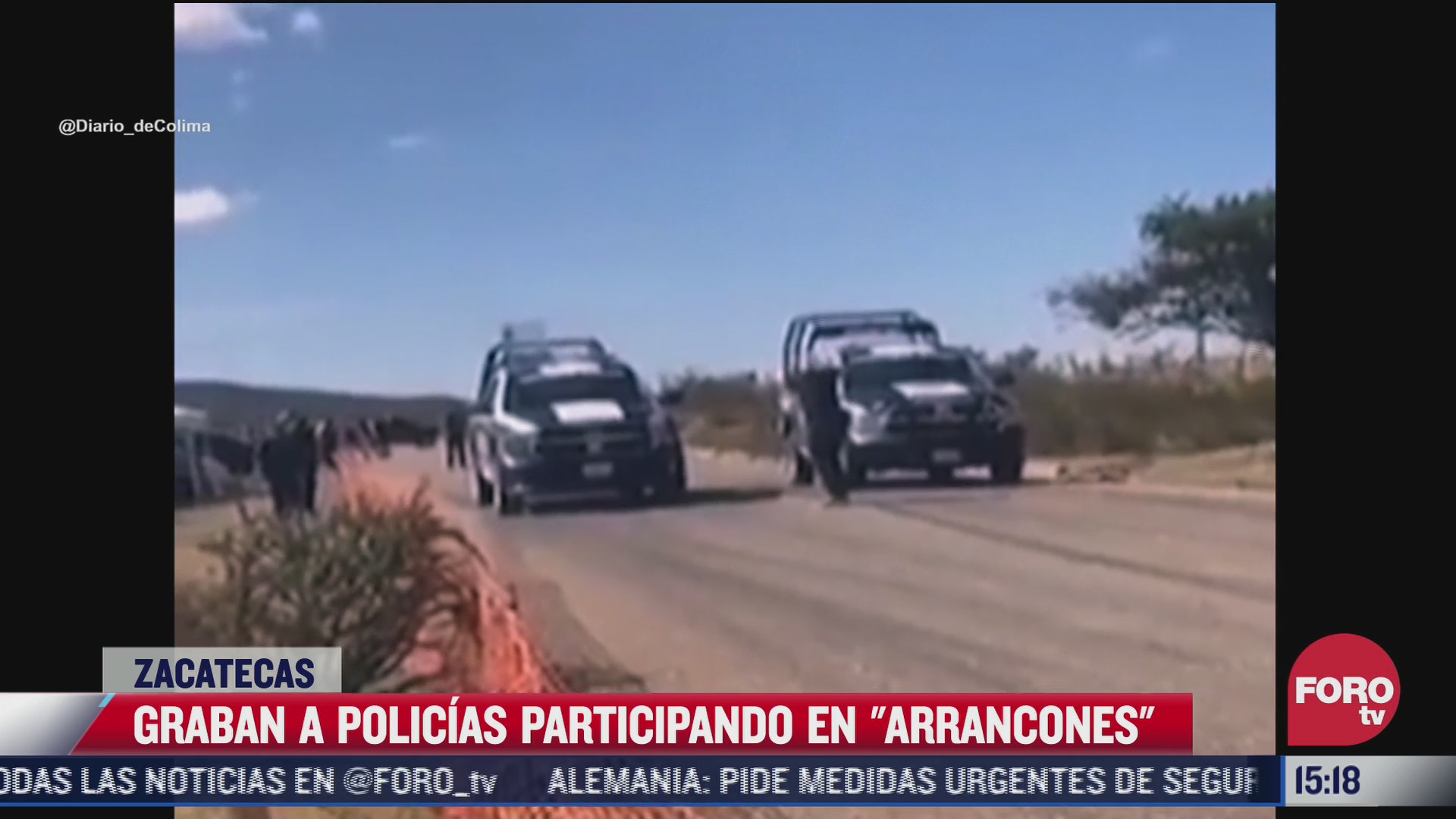 captan a policias de zacatecas participan en arrancones