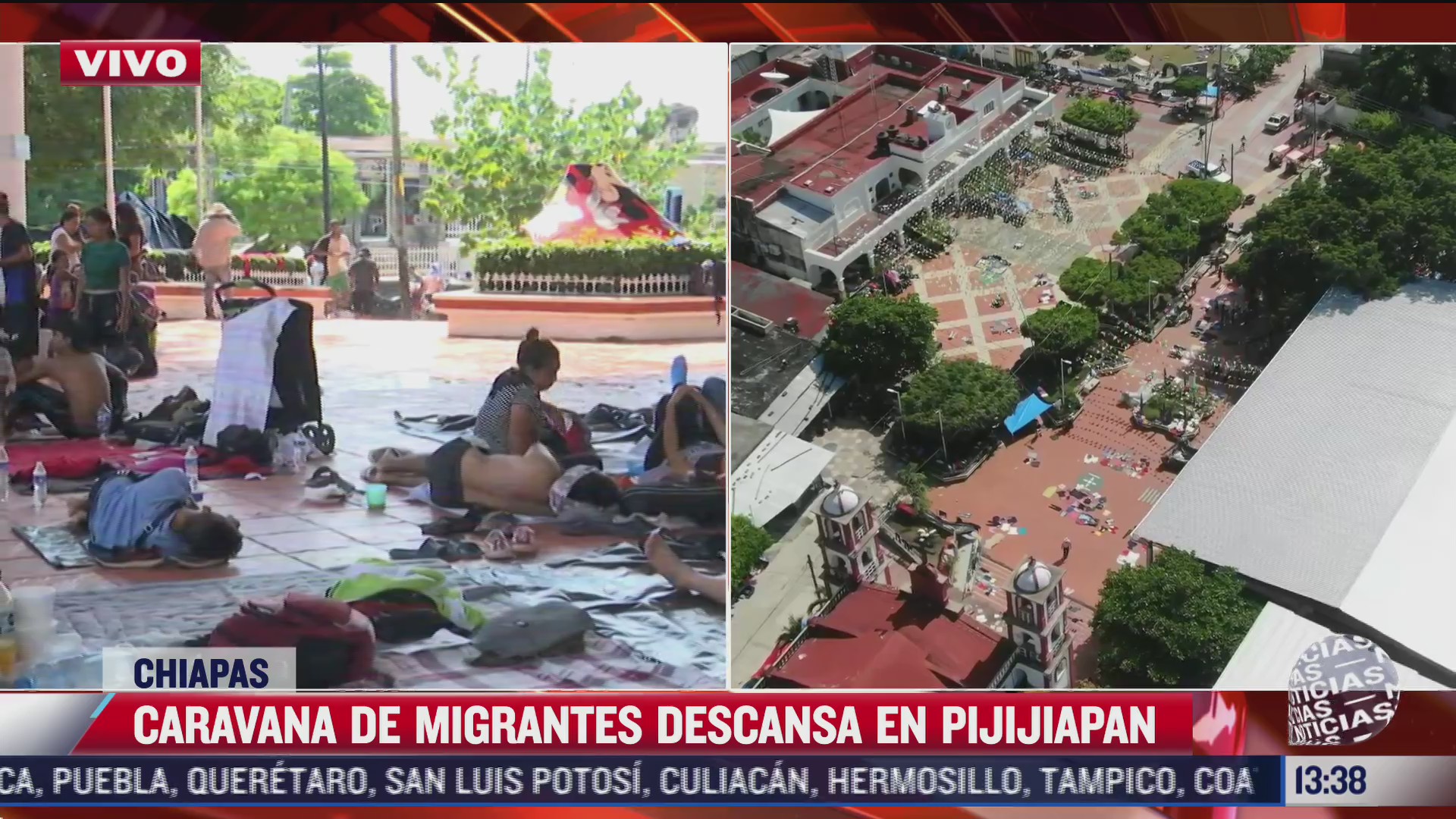 caravana migrante descansa en pijijiapan