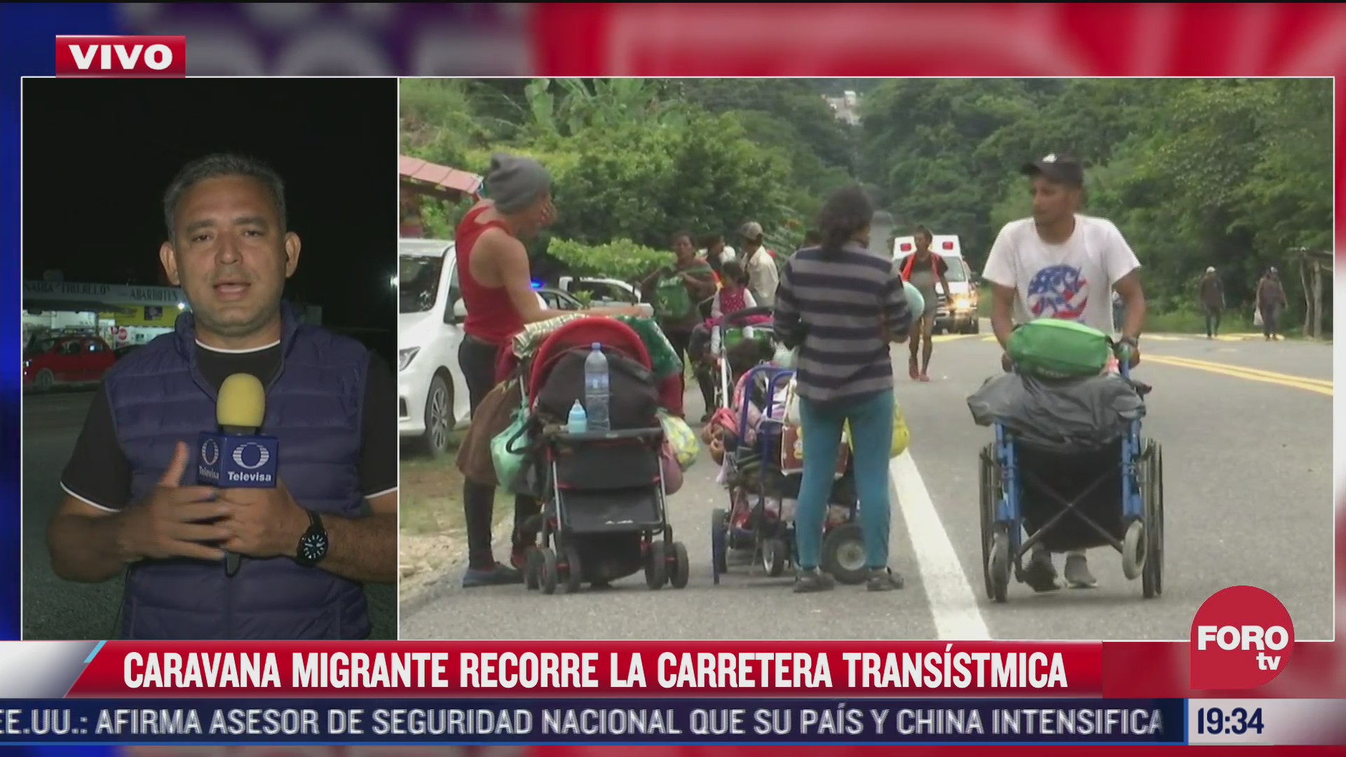 Caravana migrante llega a Veracruz