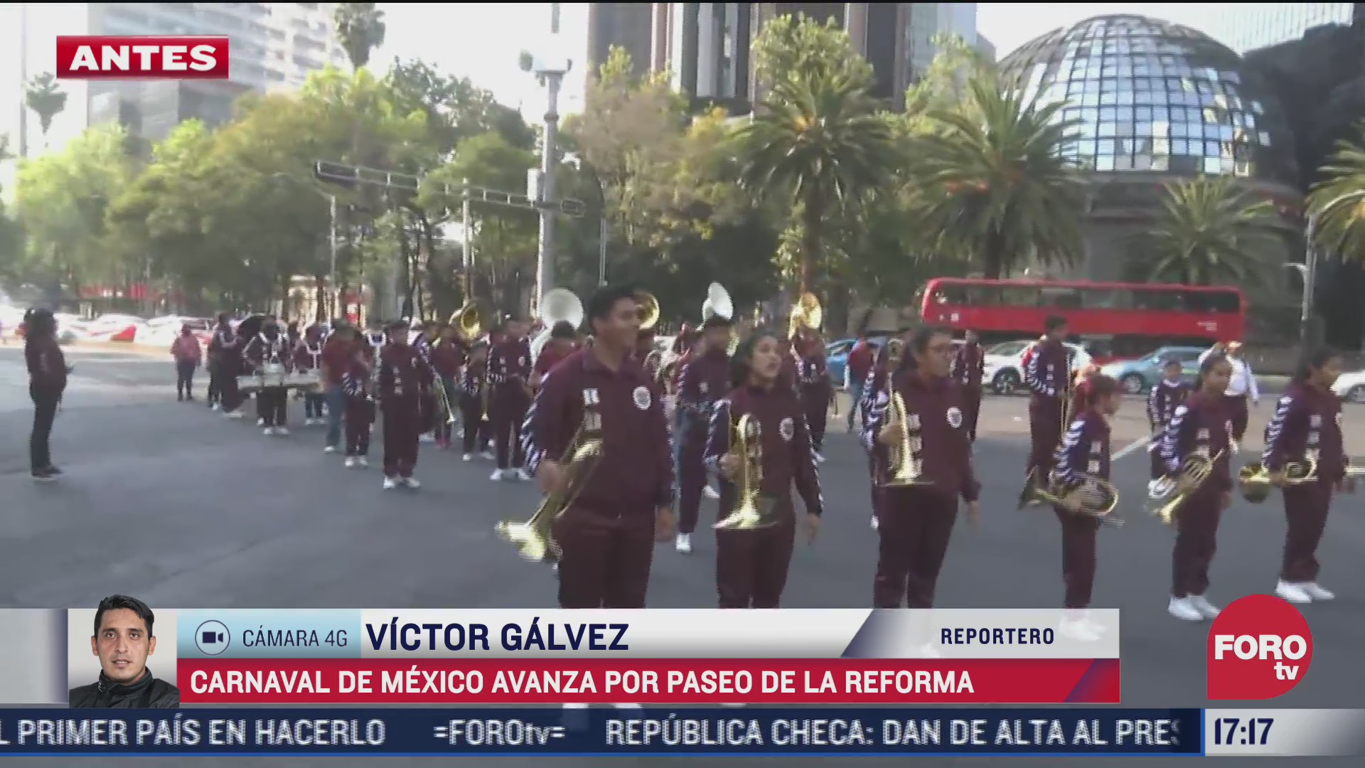carnaval de mexico avanza sobre paseo de la reforma