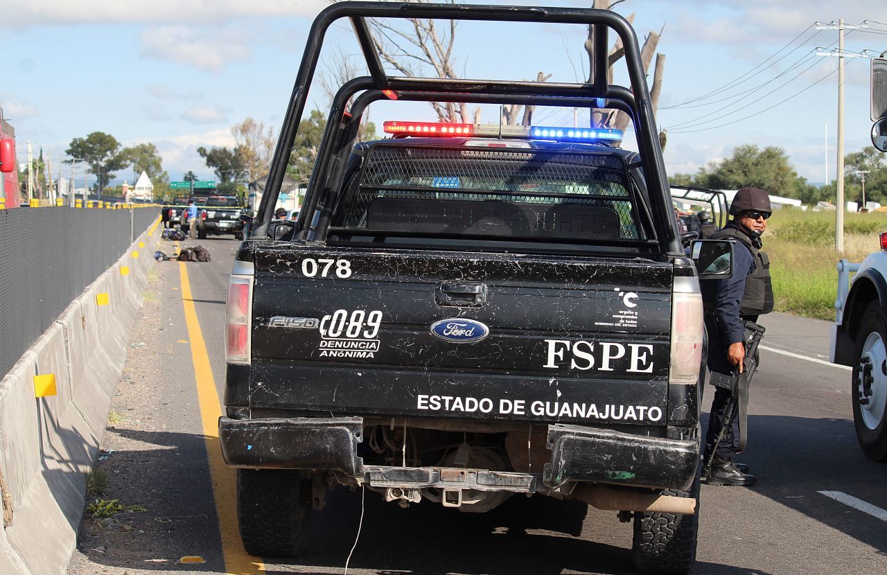 Elemento de fuerzas de seguridad en Celaya, Guanajuato (Cuartoscuro)
