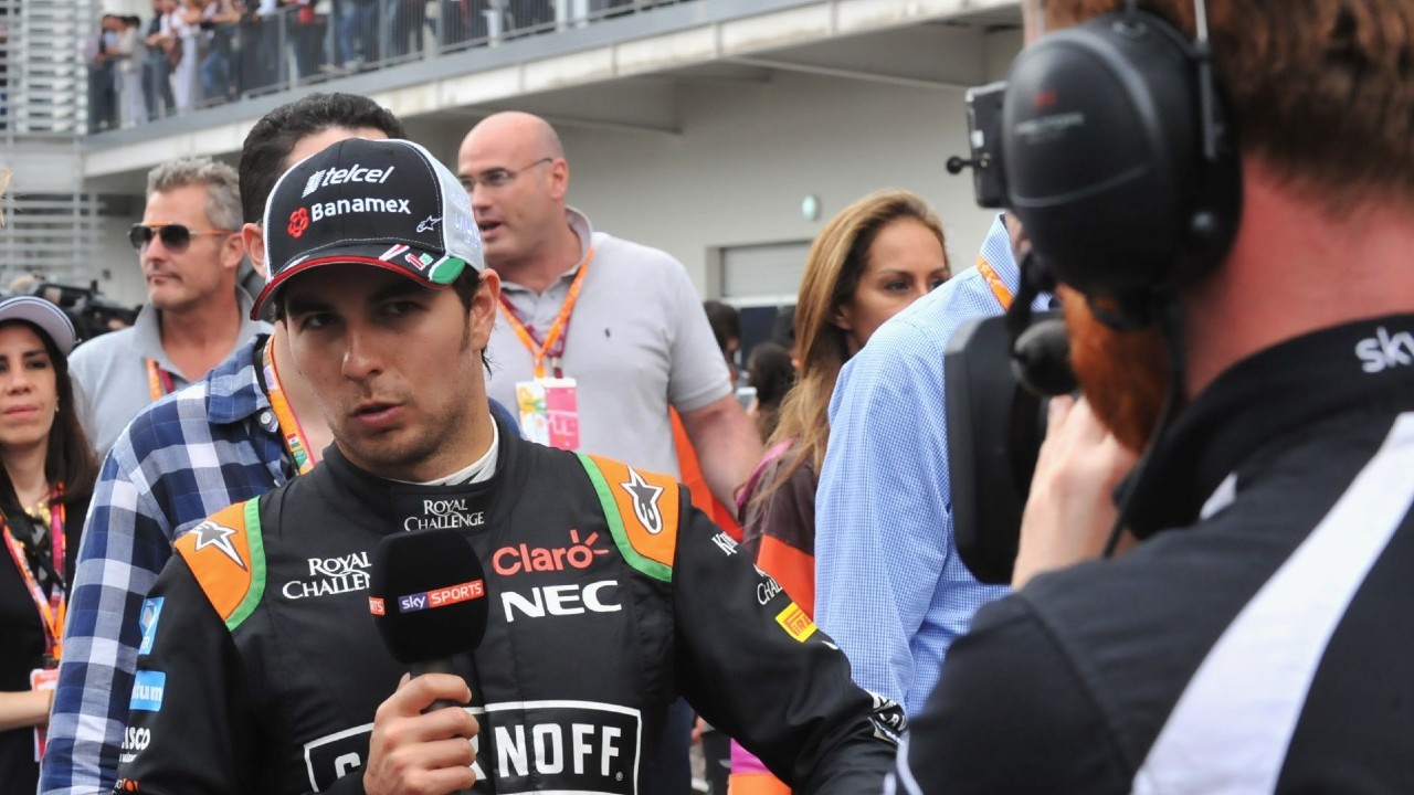 El corredor 'Checo' Pérez se sorprende ante calificación obtenida en Fórmula Uno