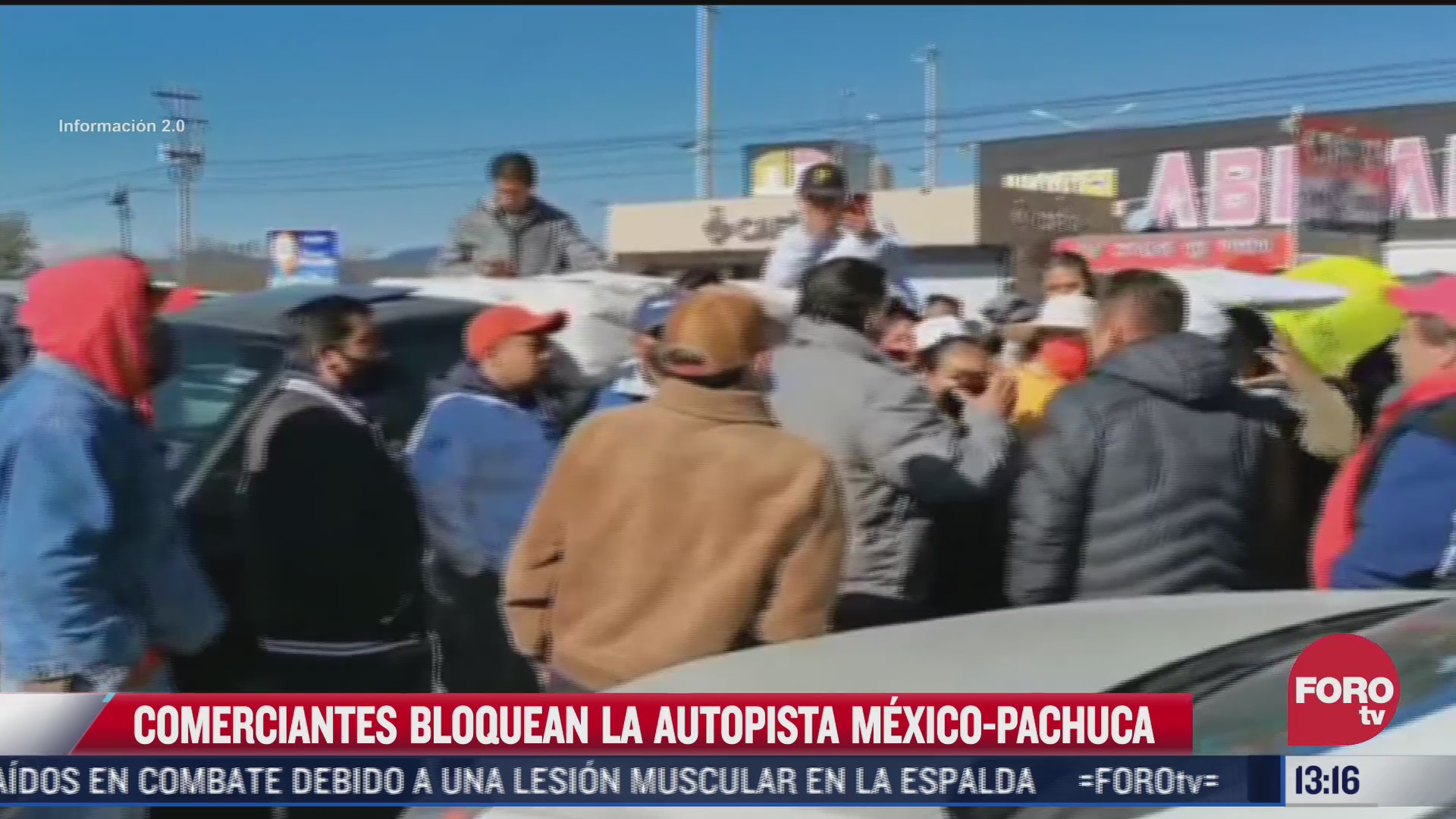 comerciantes bloquean la autopista mexico pachuca