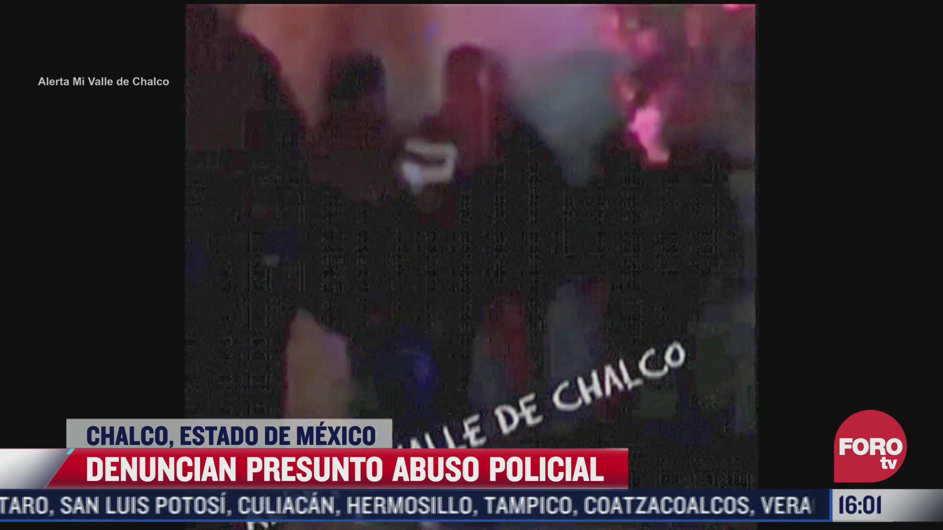 denuncian presunto abuso policial en chalco estado de mexico