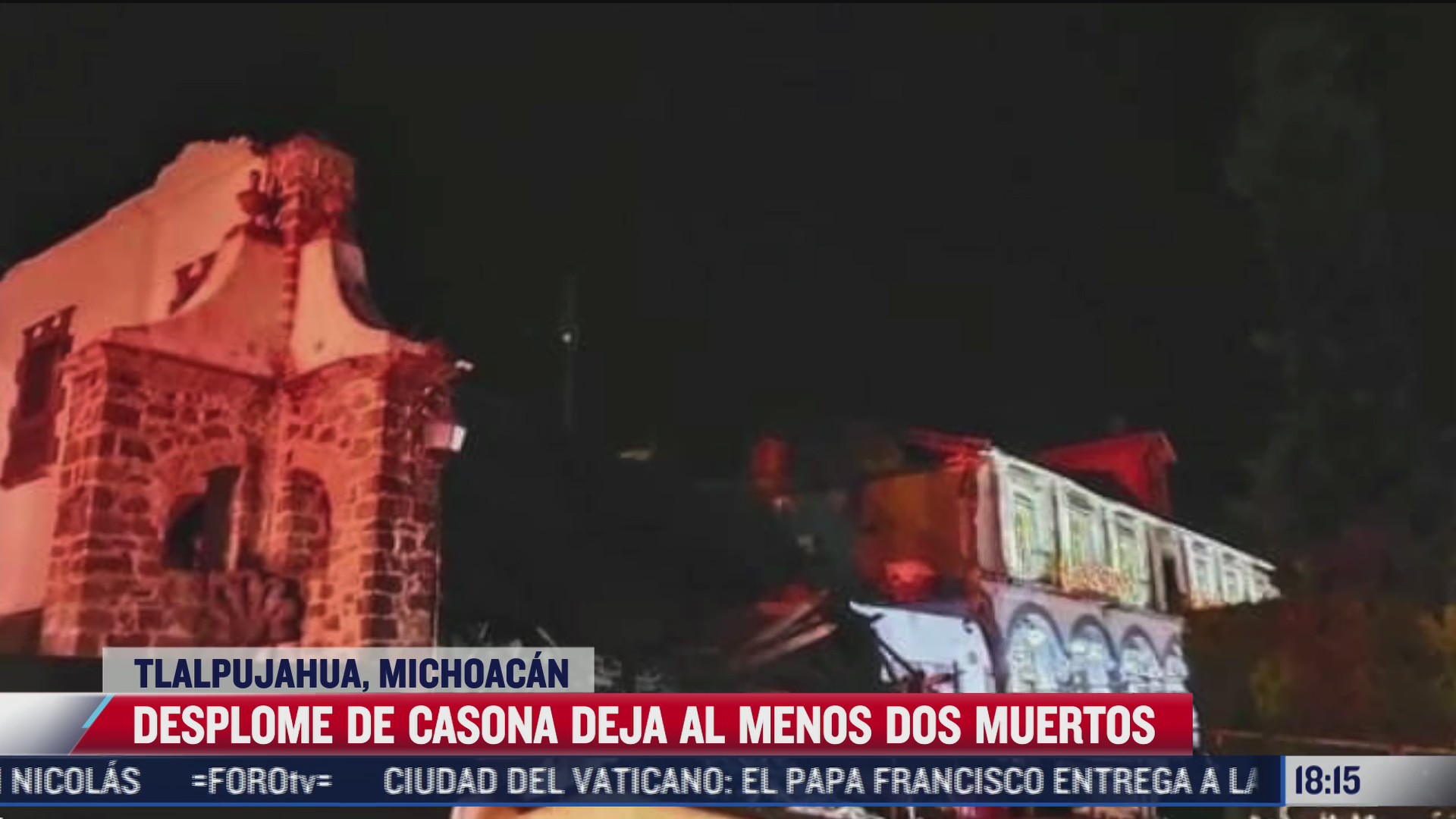 desplome de casona deja al menos 2 muertos en michoacan