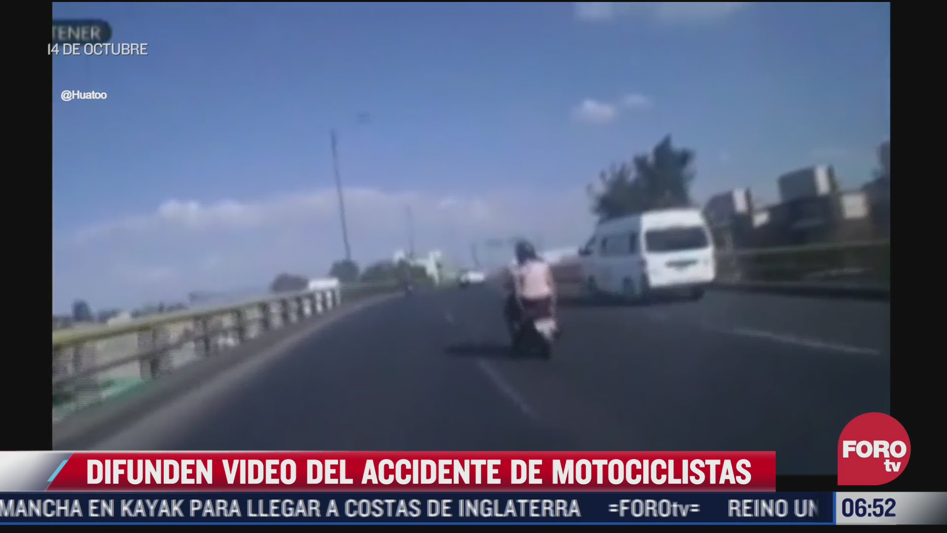 difunden video de motociclistas que caen de puente elevado en cdmx
