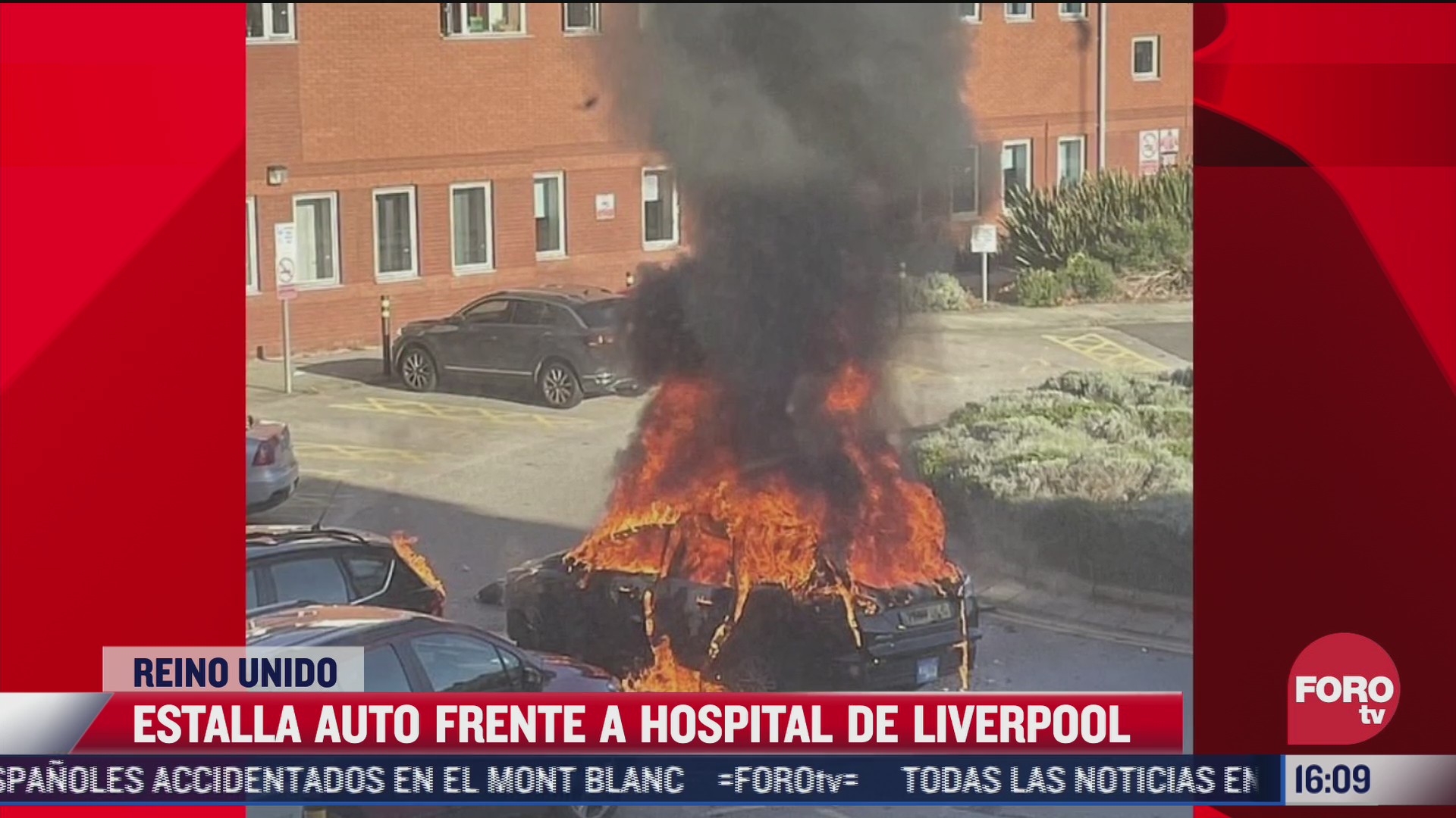 explota auto frente a hospital de liverpool reino unido