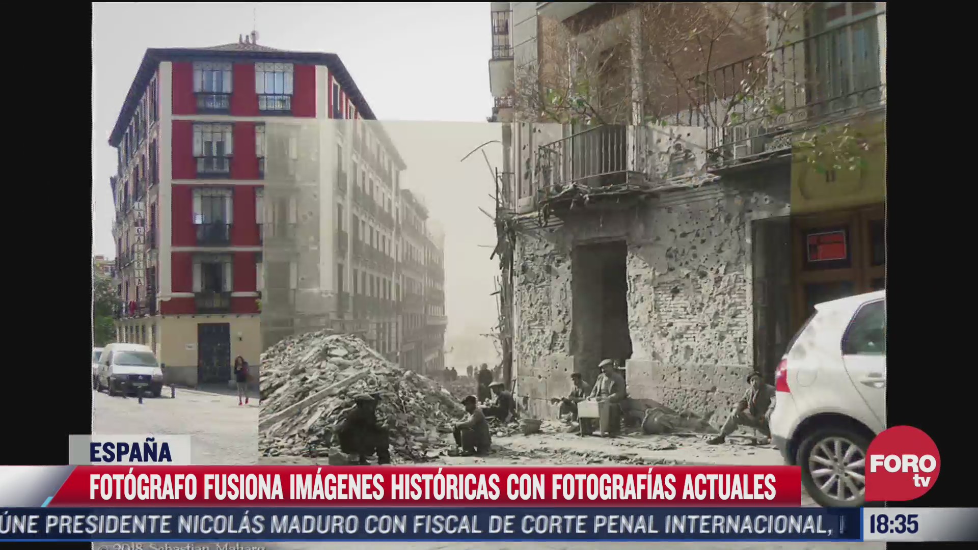 fotografo fusiona imagenes historicas con actuales