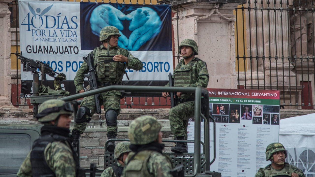 Fuerzas federales resguardan la seguridad en el estado de Guanajuato