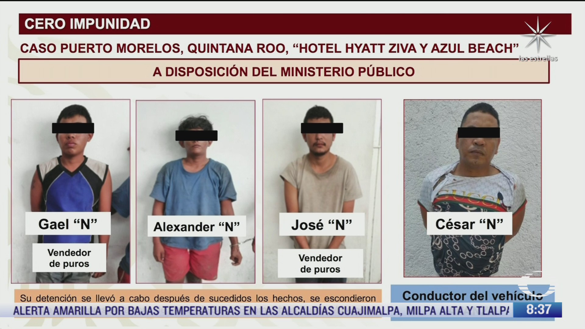 hay detenidos por los hechos violentos registrados en quintana roo informa ricardo mejia