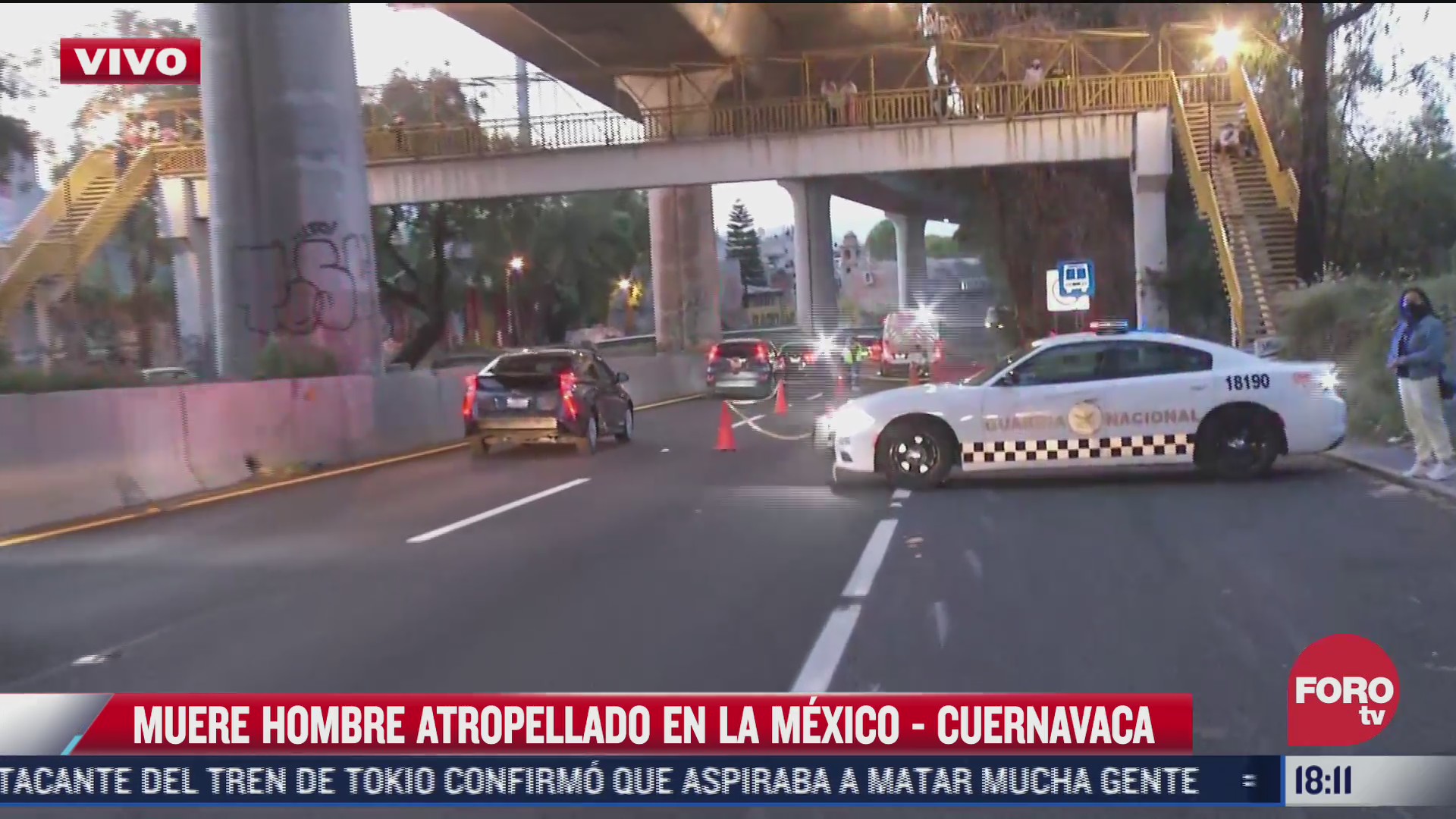 hombre muere atropellado en la autopista mexico cuernavaca