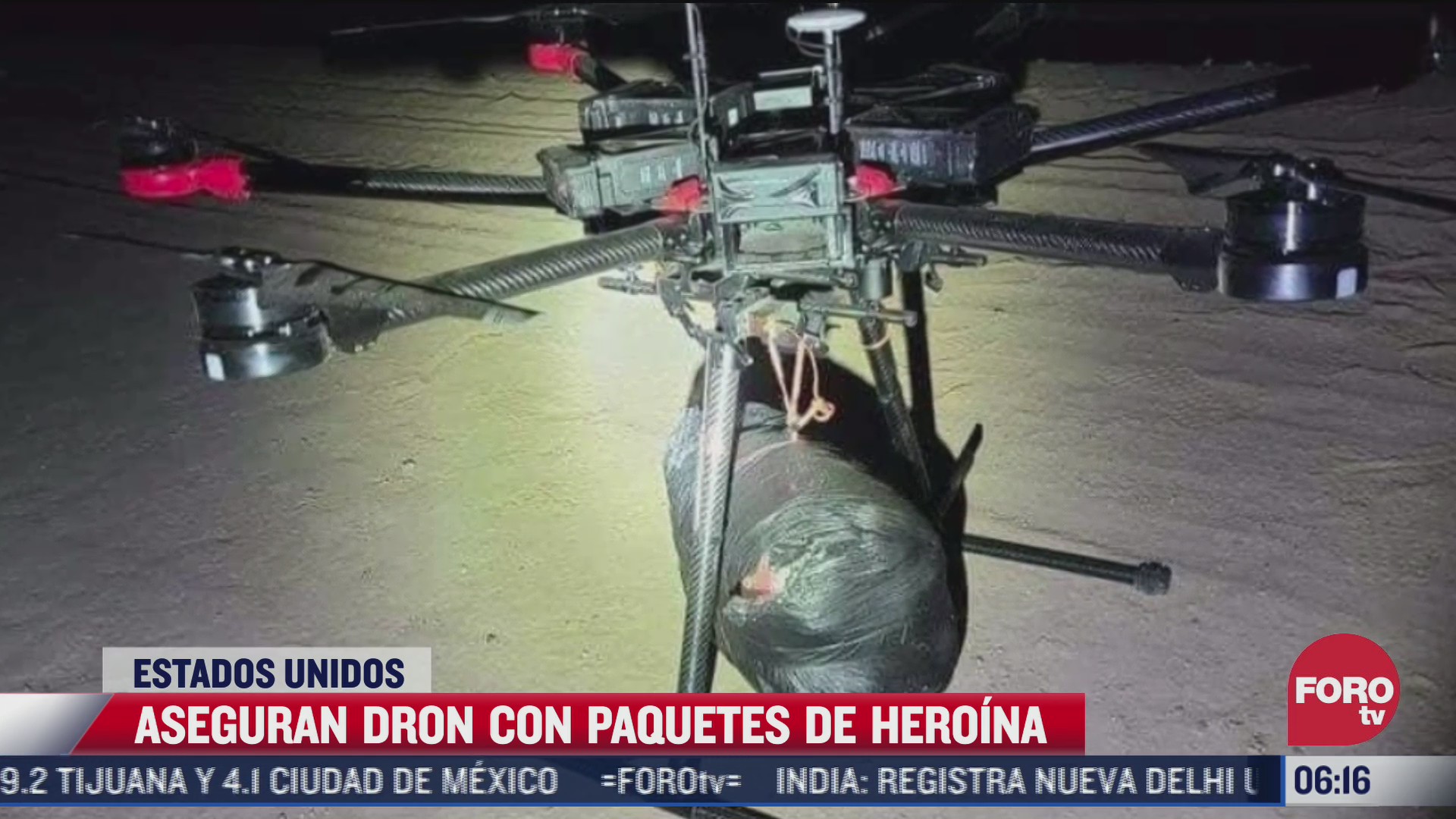 incautan dron con 4 5 kilos de heroina en arizona eeuu