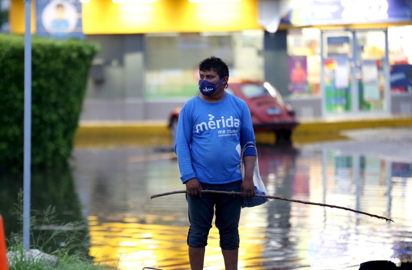 Lluvias provocan inundaciones en Yucatán y Quintana Roo