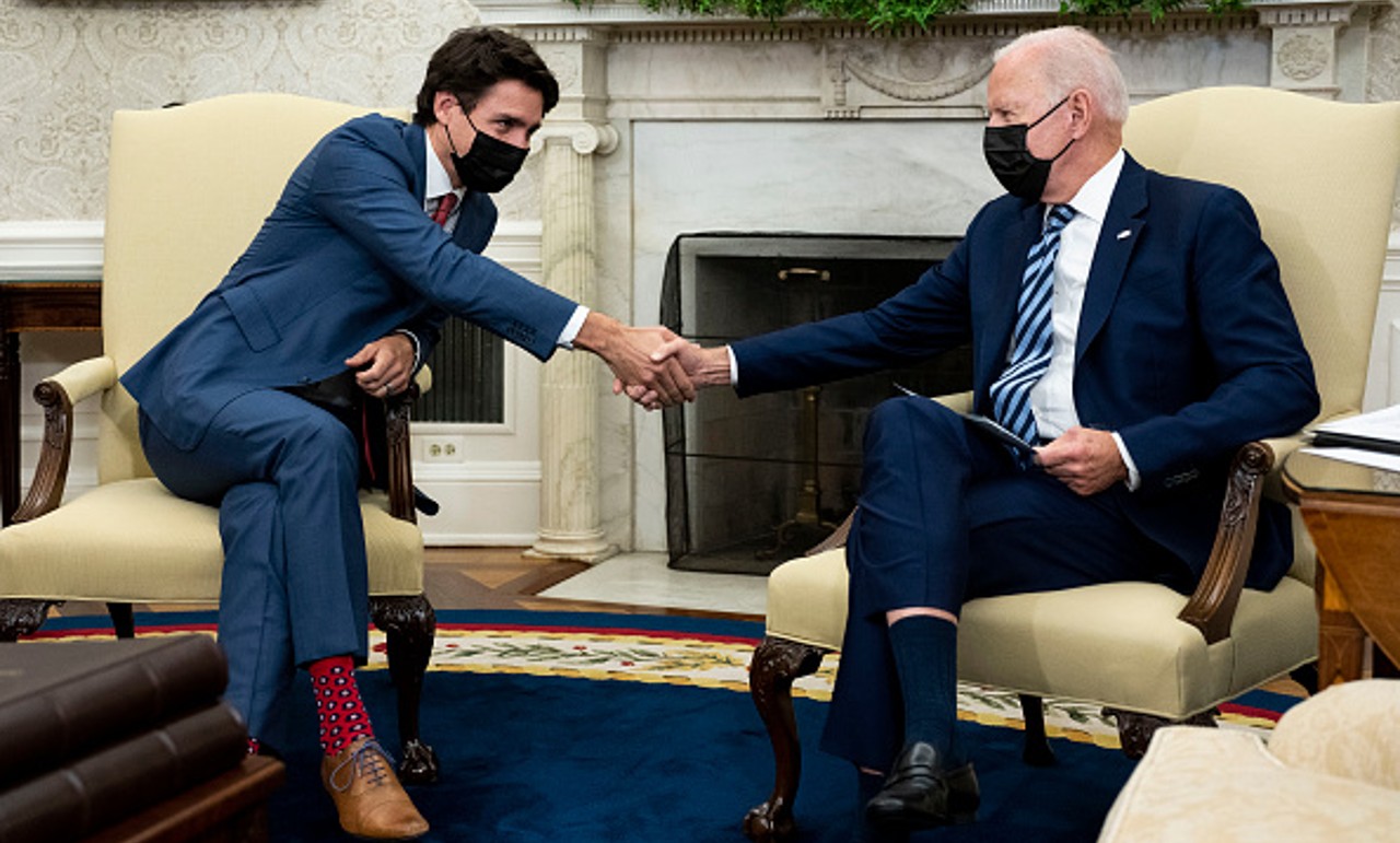 Joe Biden se reúne con Justin Trudeau en la Casa Blanca