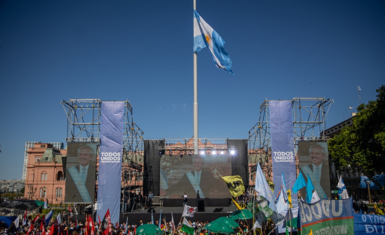 Marchan en Argentina para dar respaldo a gobierno de Alberto Fernández (Getty images)