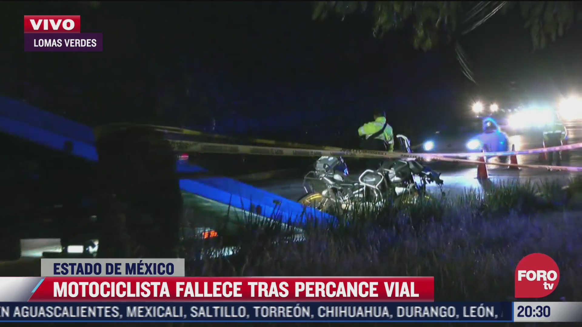 motociclista muere tras percance vial en lomas verdes estado de mexico