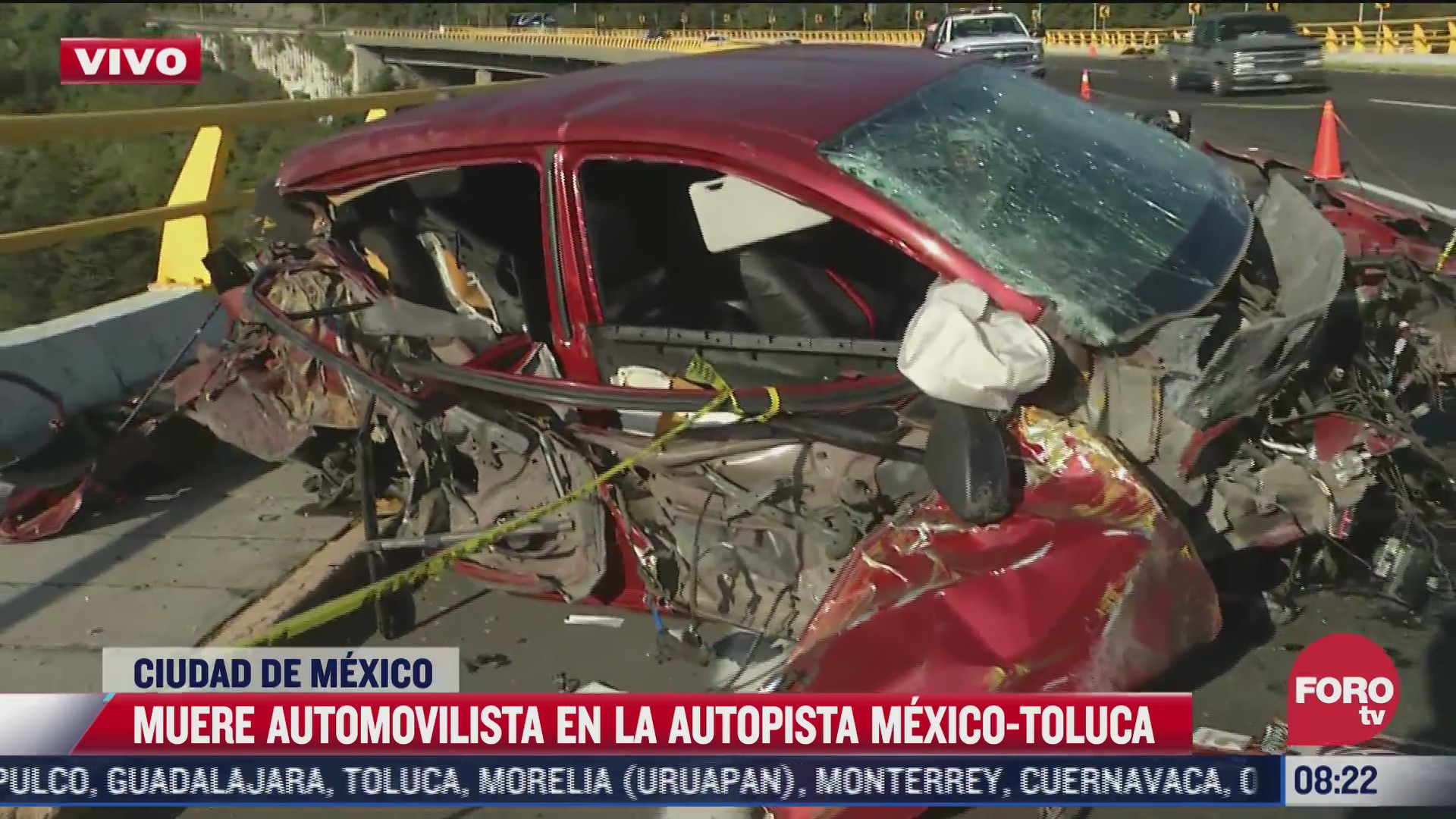 muere automovilista en la autopista mexico toluca