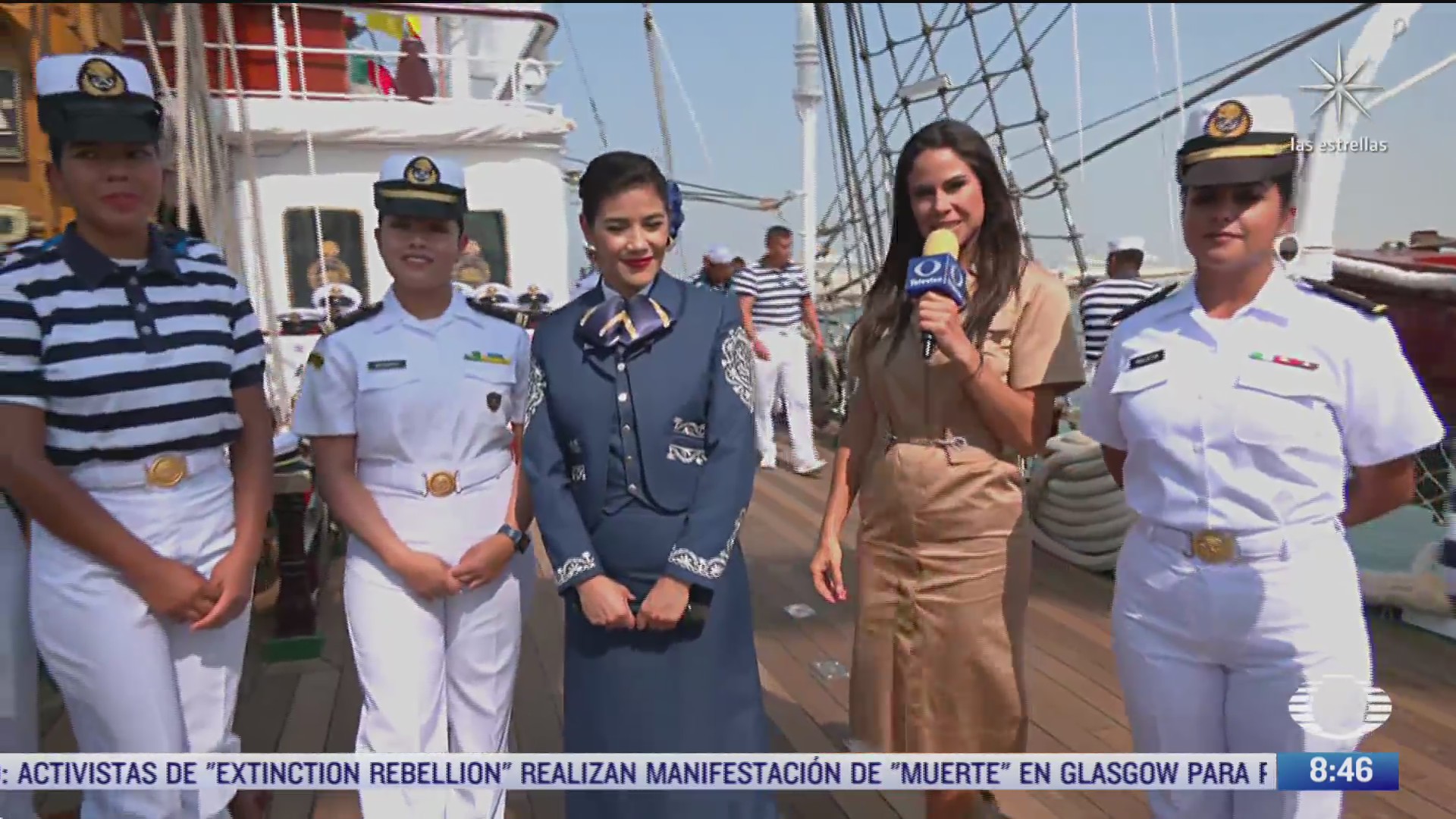 mujeres forman parte de la tripulacion del buque escuela cuauhtemoc