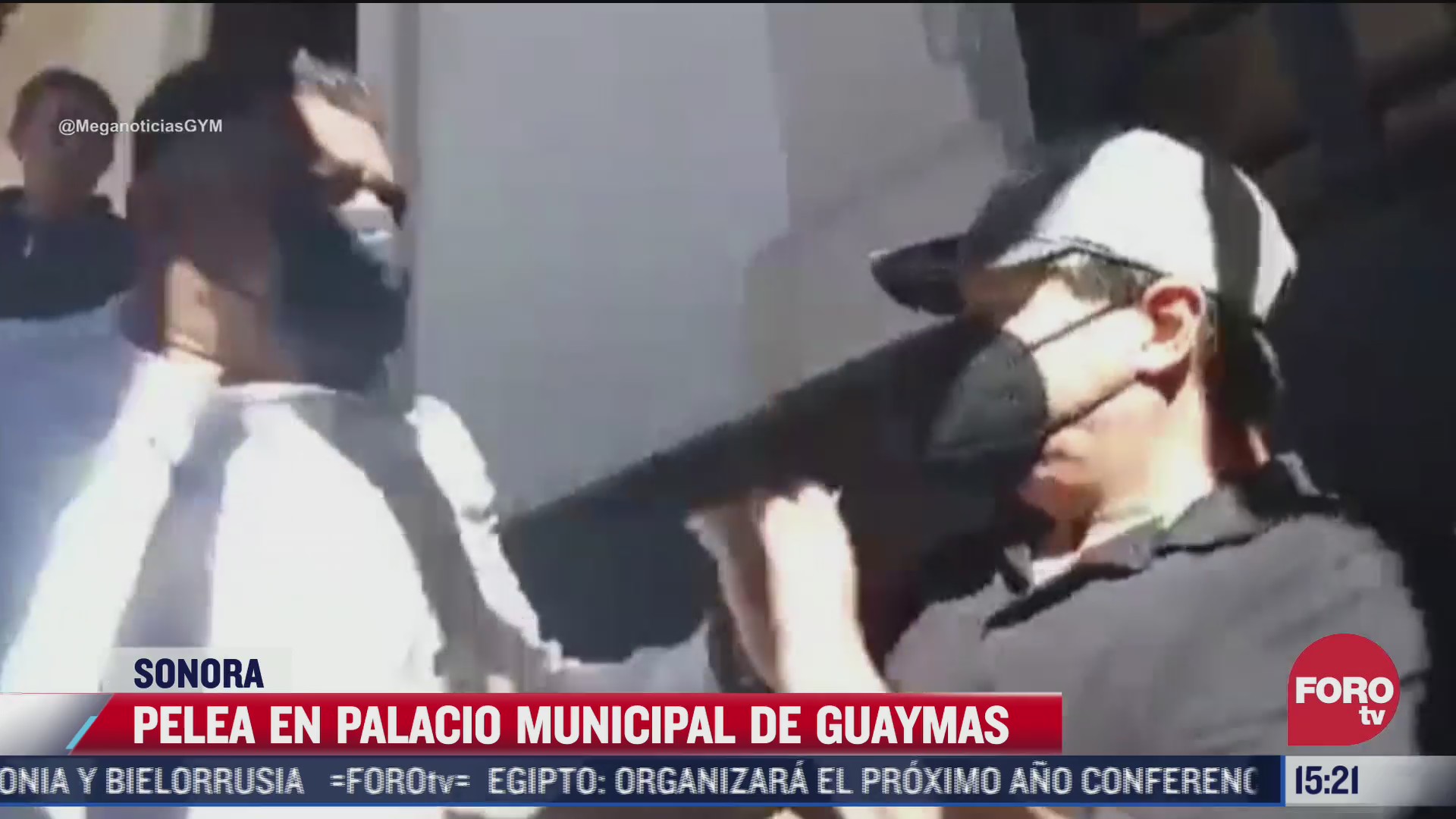 protesta en palacio municipal de guaymas sonora termina en pelea