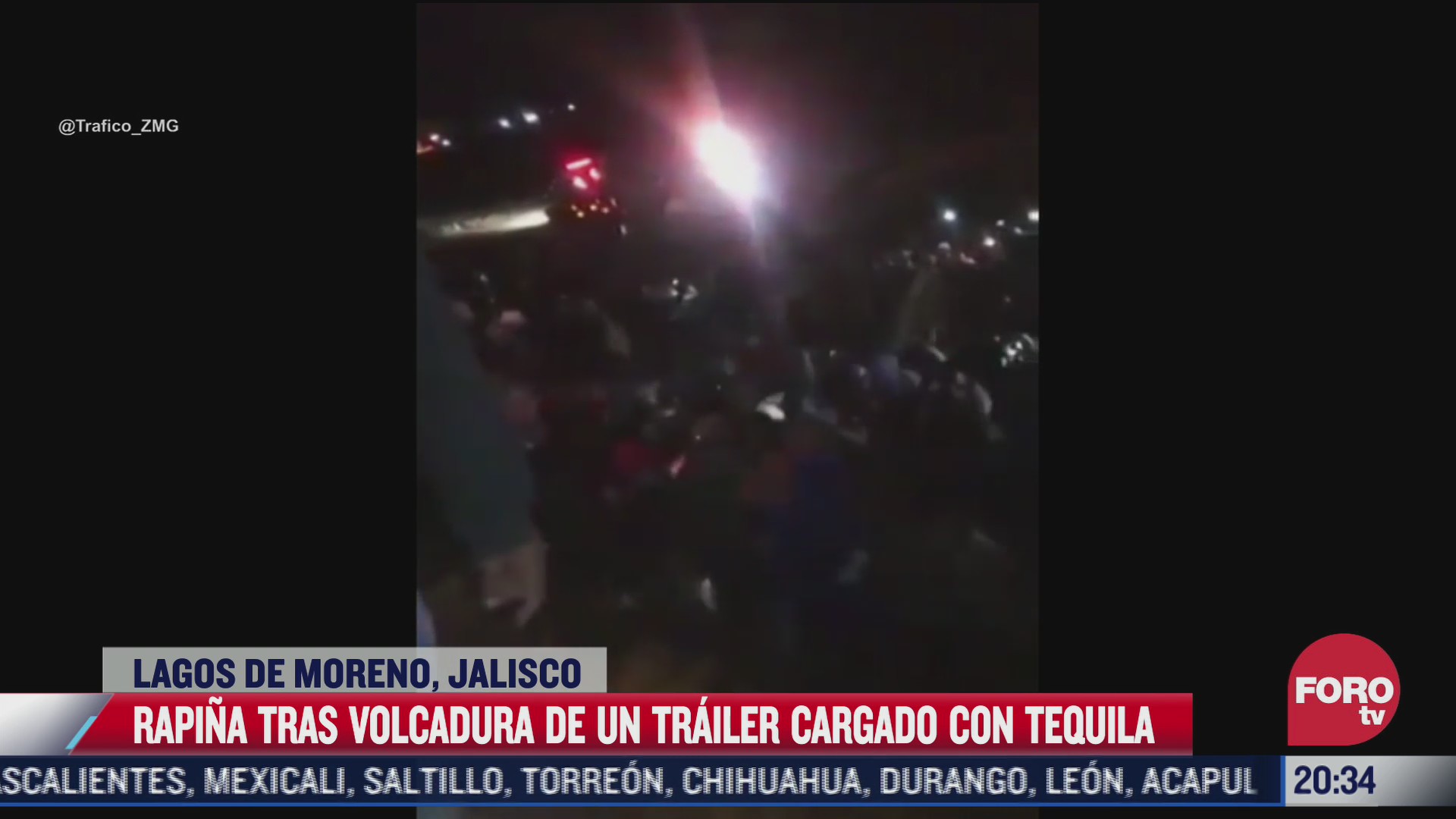 rapina en jalisco tras volcadura de trailer cargado con tequila