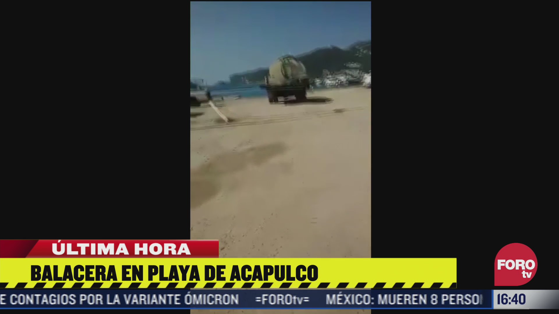 reportan balacera en playa majahua de acapulco habria al menos un muerto
