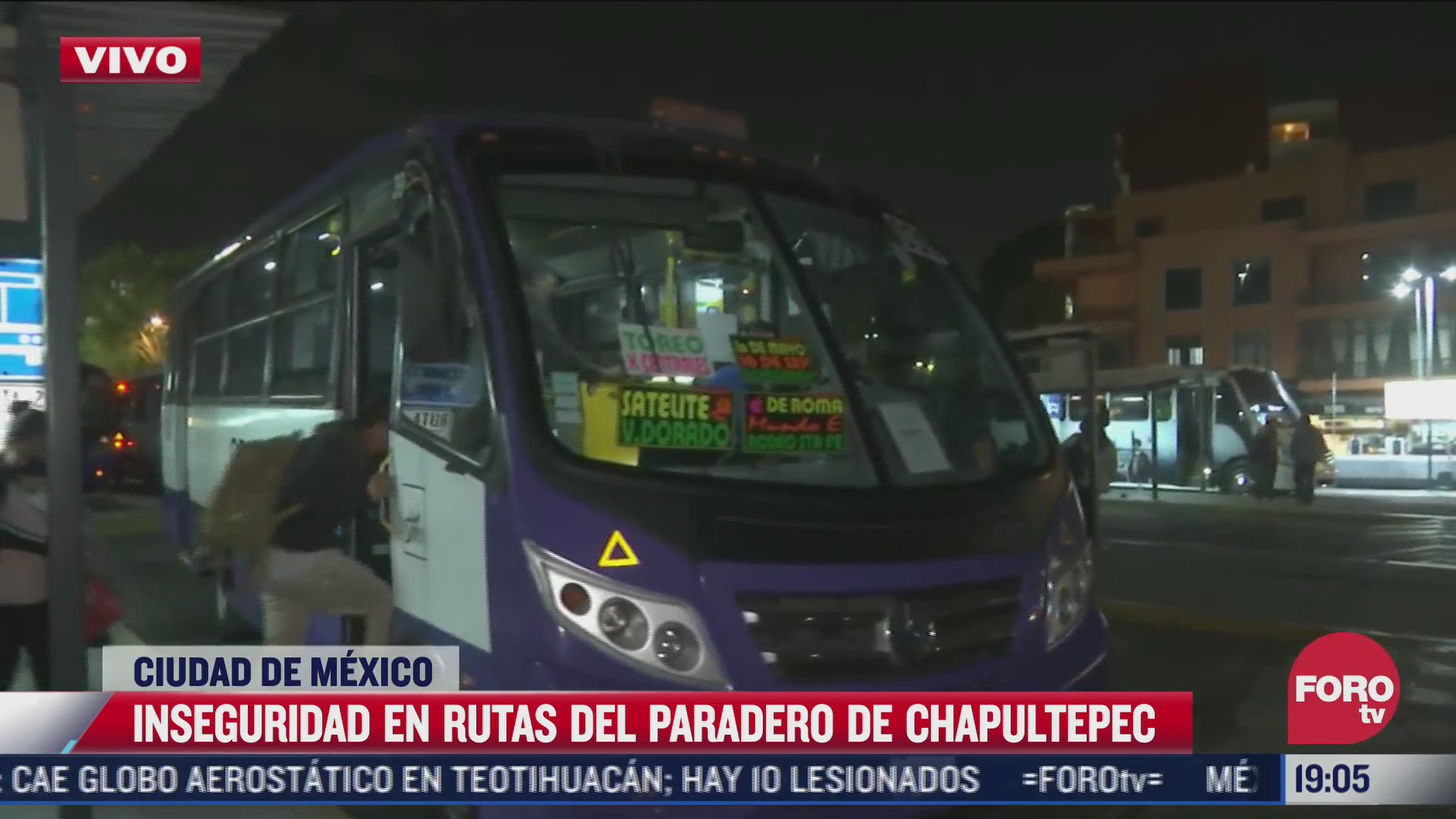 reportan inseguridad en rutas del paradero de chapultepec