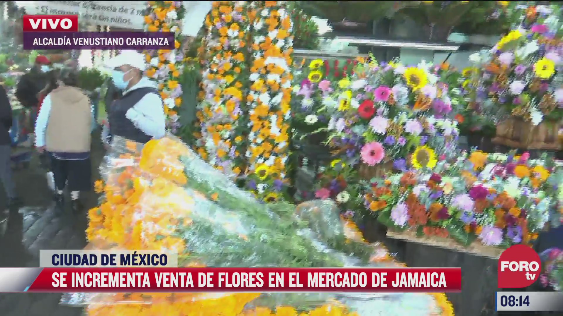 se incrementa venta de flores en el mercado de jamaica por dia de muertos