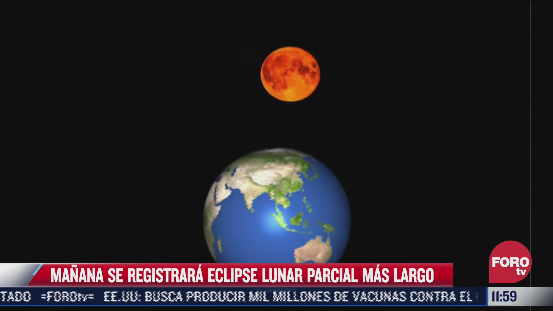 se registrara eclipse lunar parcial mas largo en los ultimos 600 anos