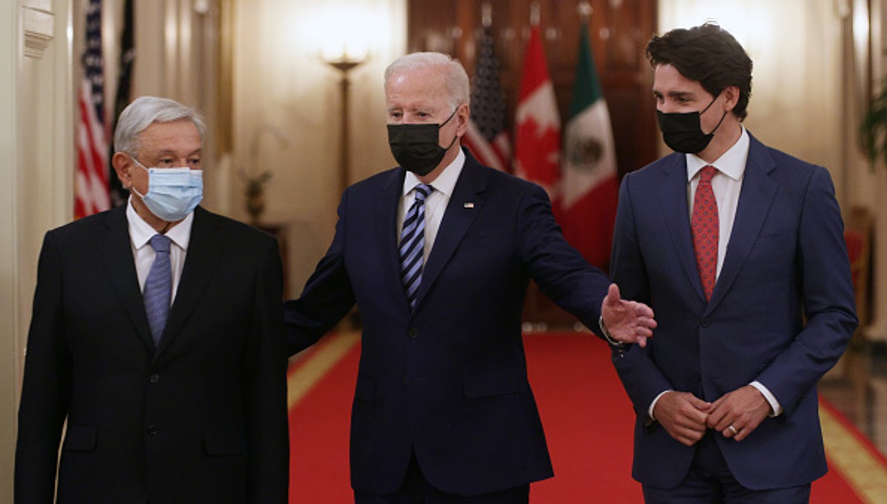 Se reúnen AMLO, Biden y Trudeau en Washington D.C, EE.UU