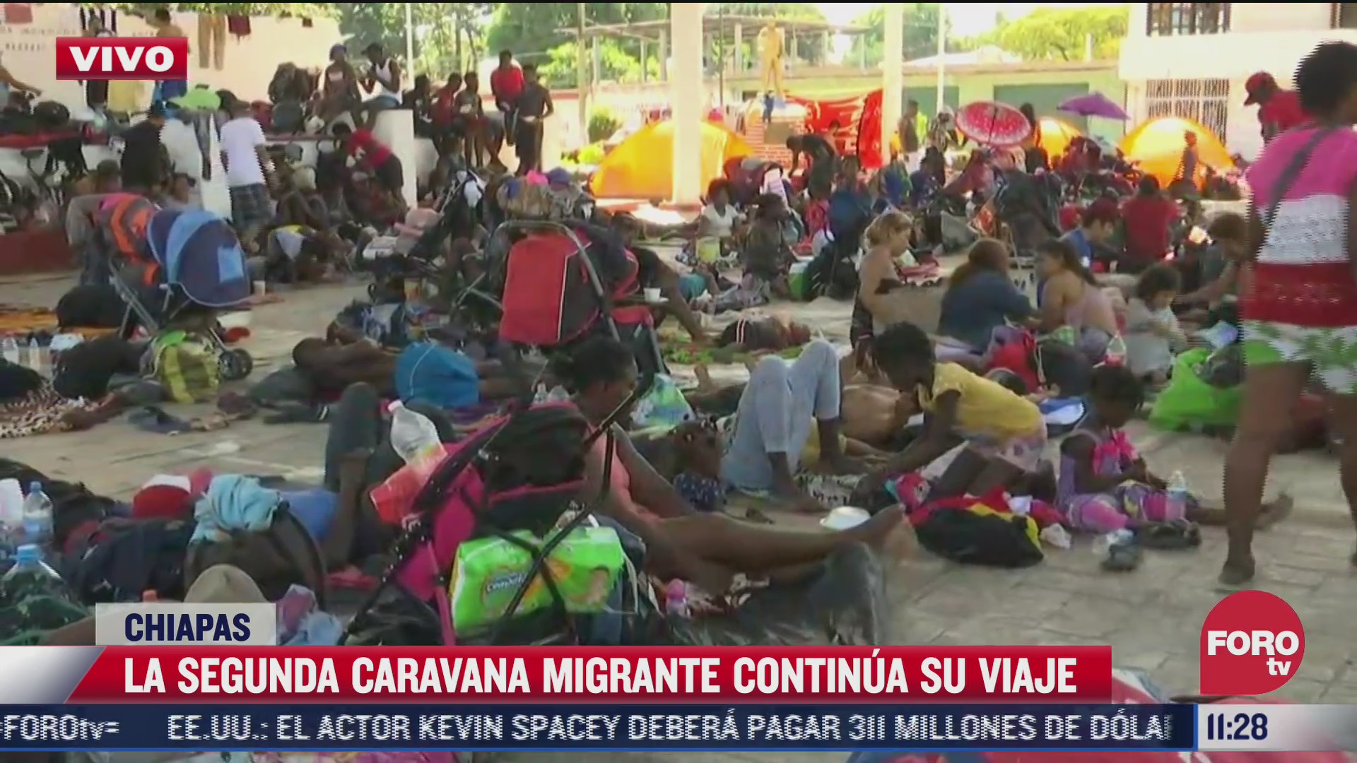 segunda caravana migrante descansa en mapastepec chiapas buscan dialogar con inm