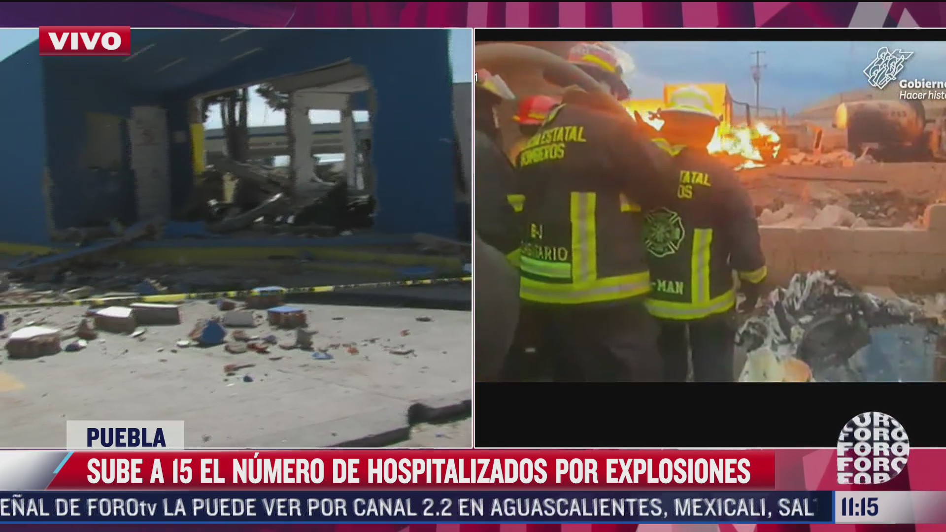 sube a 15 el numero de hospitalizados por explosion de gasoducto en puebla