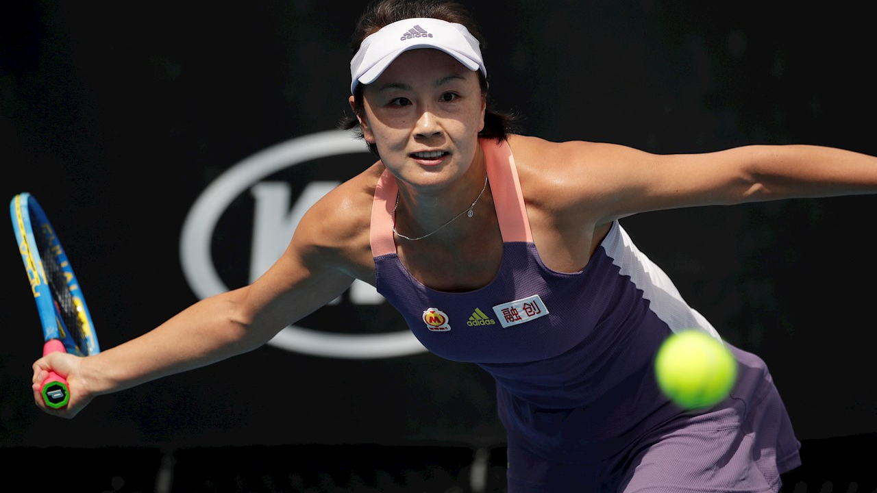 Fotografía de la campeona tenista china Peng Shuai