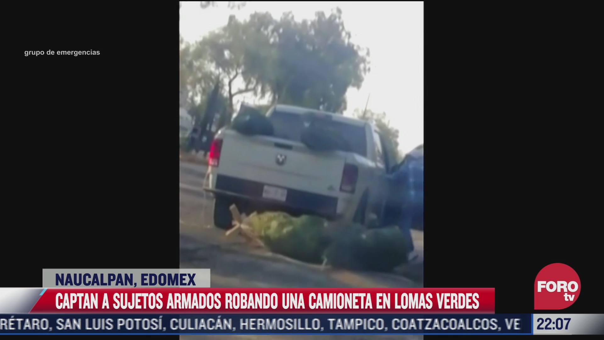 video captan robo de camioneta en naucalpan edomex